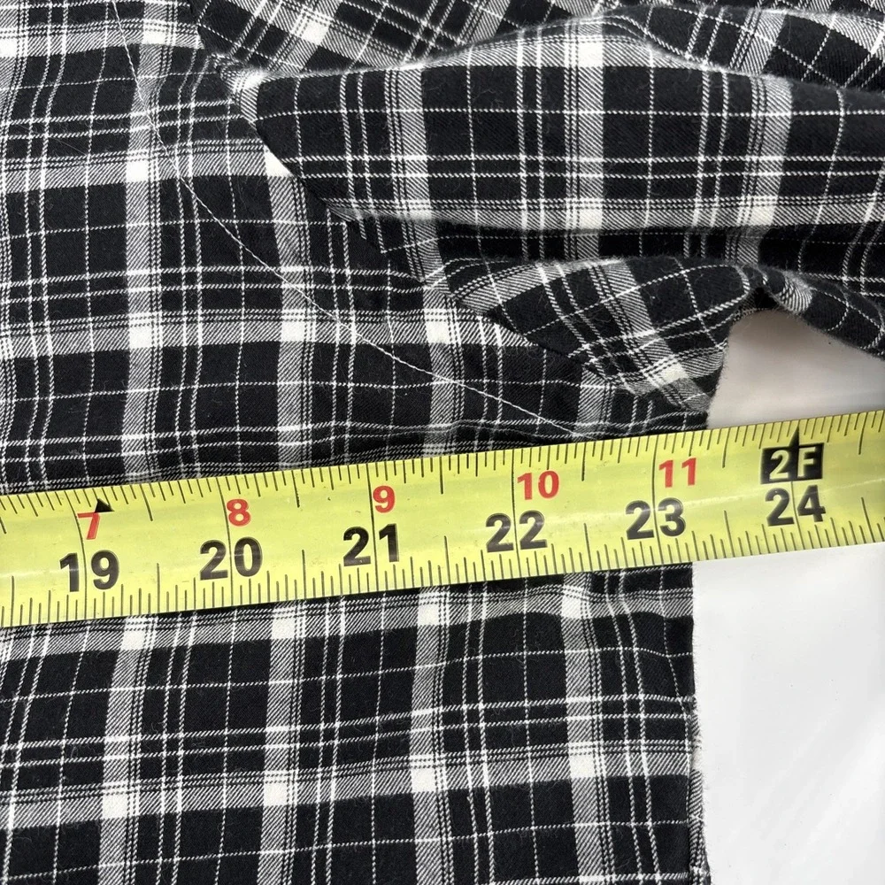 Polo Ralph Lauren Shirt Men's Large‎ Black White Plaid Long Sleeve 100% Cotton